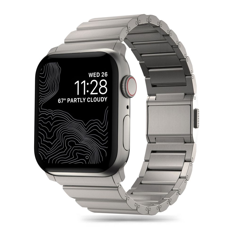 Tech-Protect teräsranneke Apple Watch 4/5/6/7/8/9/SE/Ultra 1/2 (42/44/45/49 mm) - titaani