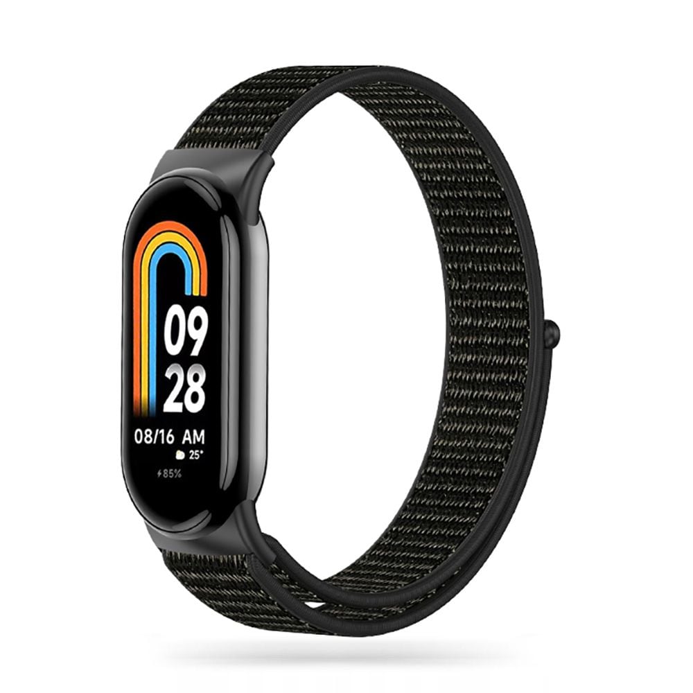 Tech-Protect Nylon hihna Xiaomi Smart Band 8 / 8 NFC - musta