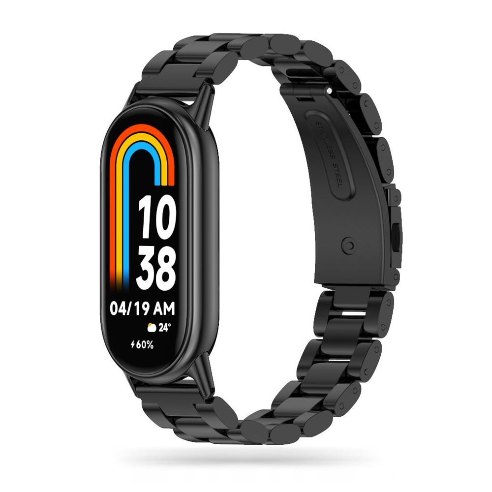 Tech-Protect ruostumaton rannekoru Xiaomi Smart Band 8 / 8 NFC - musta