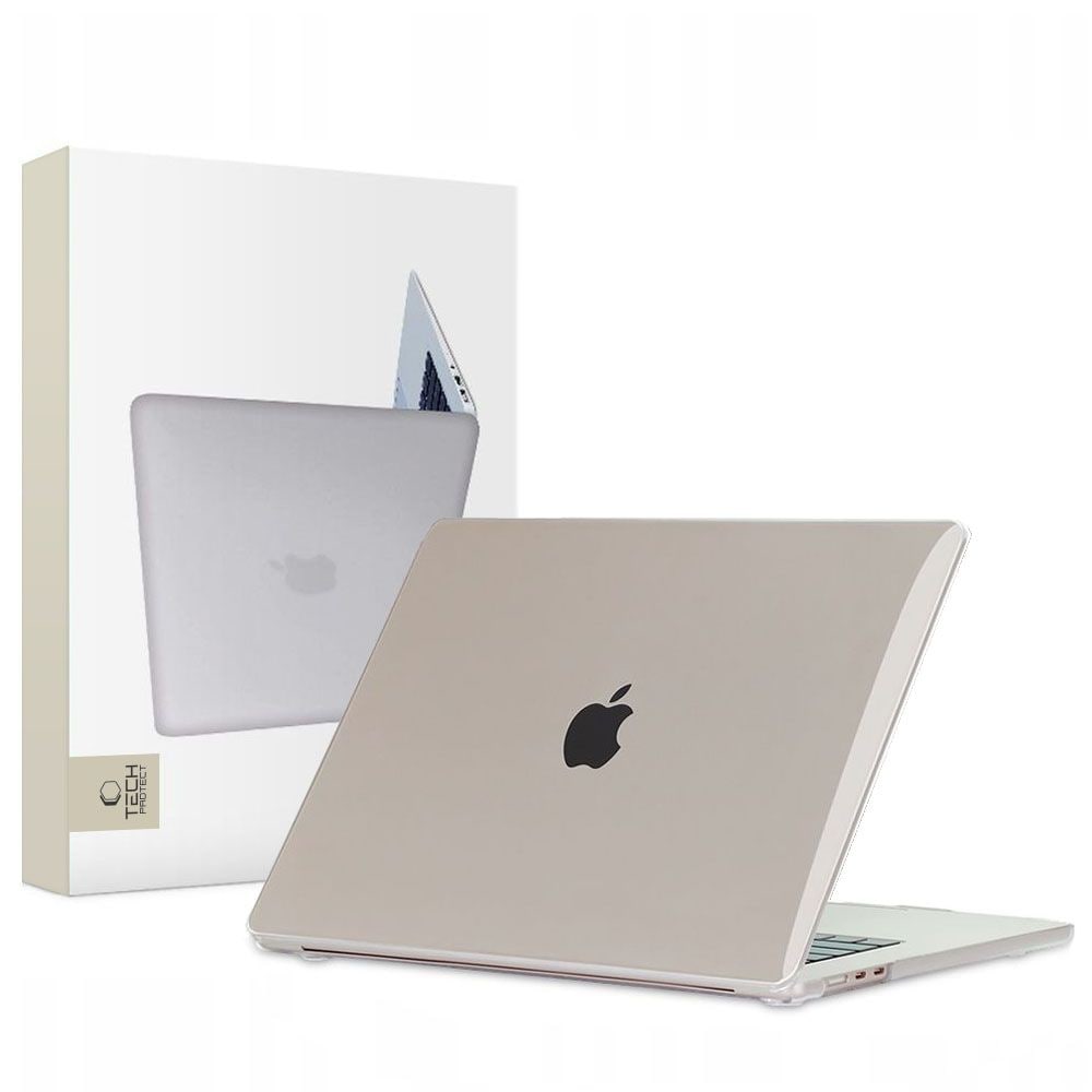 Tech-Protect SmartShell kotelo MacBook Air 15" M2 / M3 / 2023-2024 - läpinäkyvä - läpinäkyvä