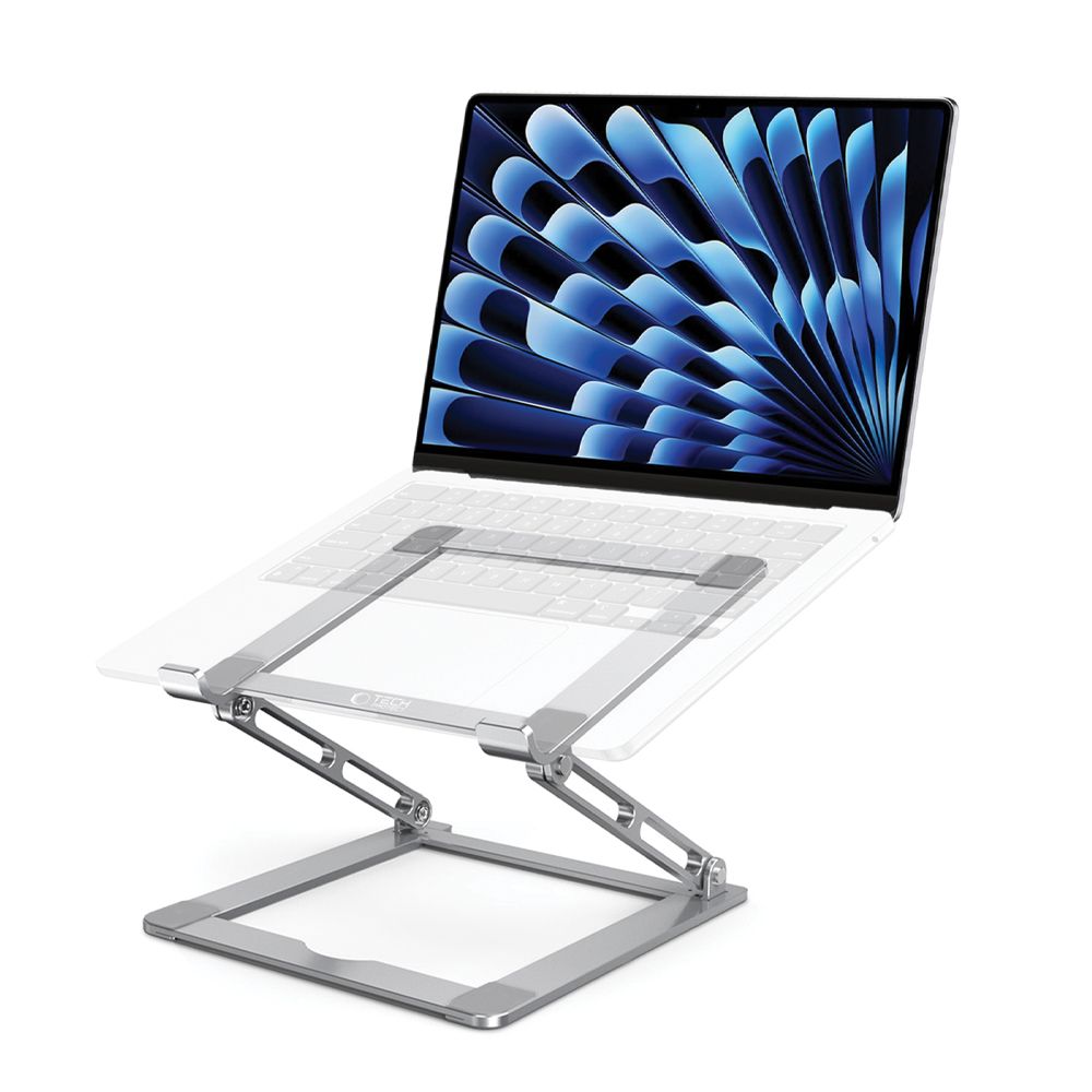 Tech-Protect ULS400 universaali kokoontaitettava jalusta 17" kannettaville - harmaa