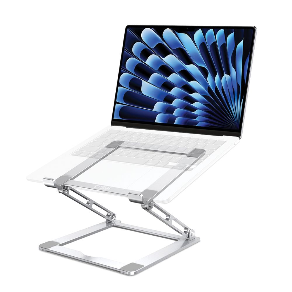 Tech-Protect ULS400 kokoontaitettava jalusta jopa 17" kannettaville - hopea