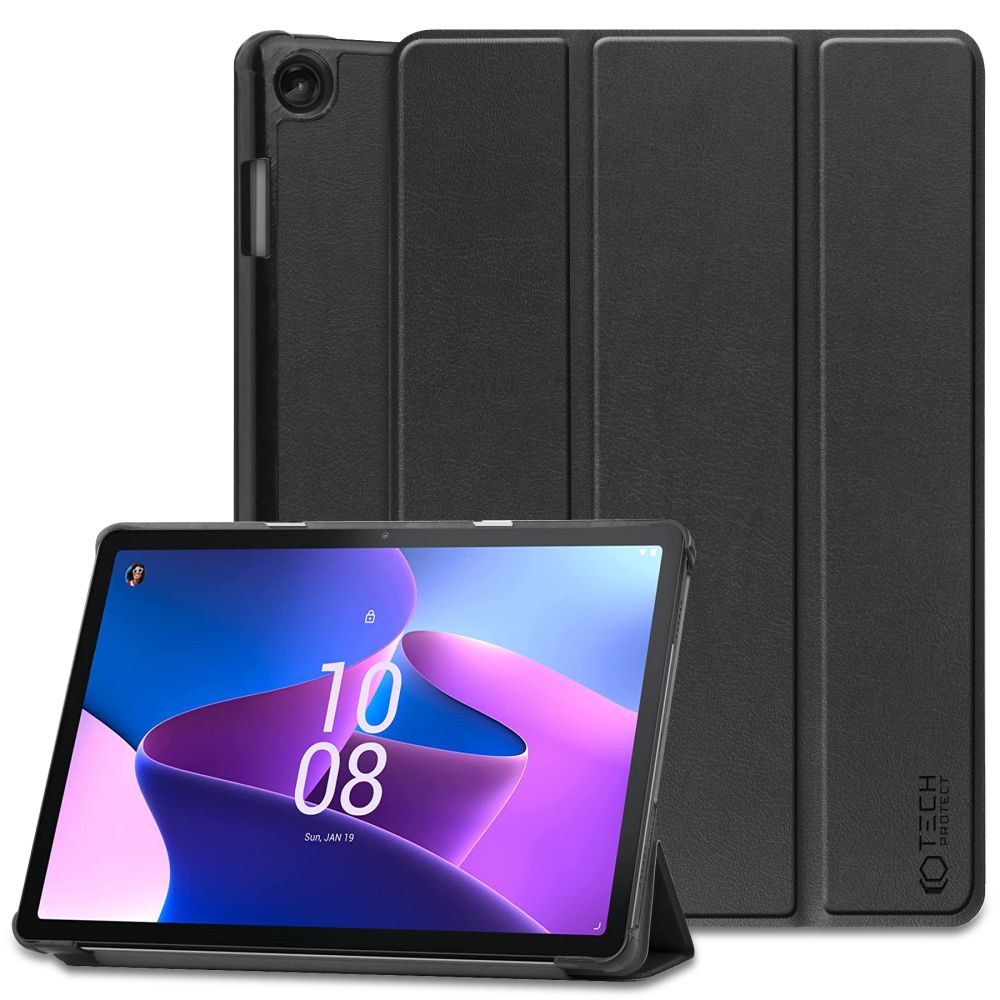 Tech-Protect SmartCase for Lenovo Tab M10 Plus (3. sukupolvi) 10.6" TB-125 / TB-128 - musta