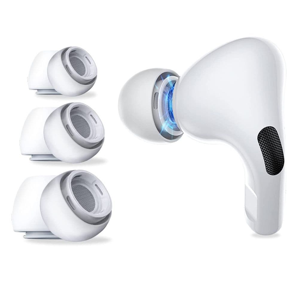 Tech-Protect korvanapit AirPods Pro 1 / 2:lle koot S / M / L - valkoinen (3 kpl)