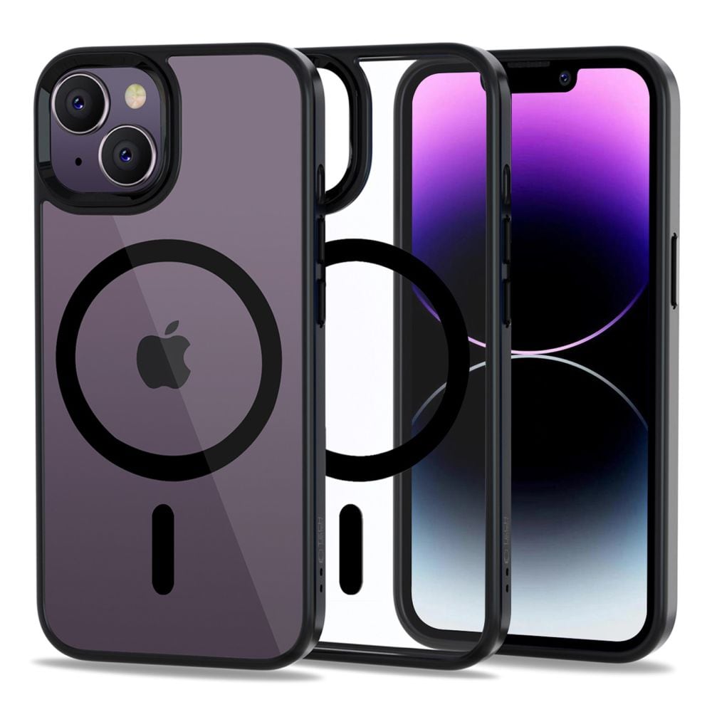 Tech-Protect MagMat MagSafe iPhone 14 Kotelo - Kirkas musta