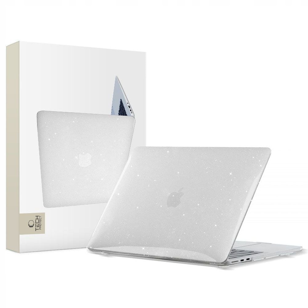 Tech-Protect SmartShell kotelo MacBook Air 13" M2 / M3 / 2022-2024 - Kirkas-litteröitynä