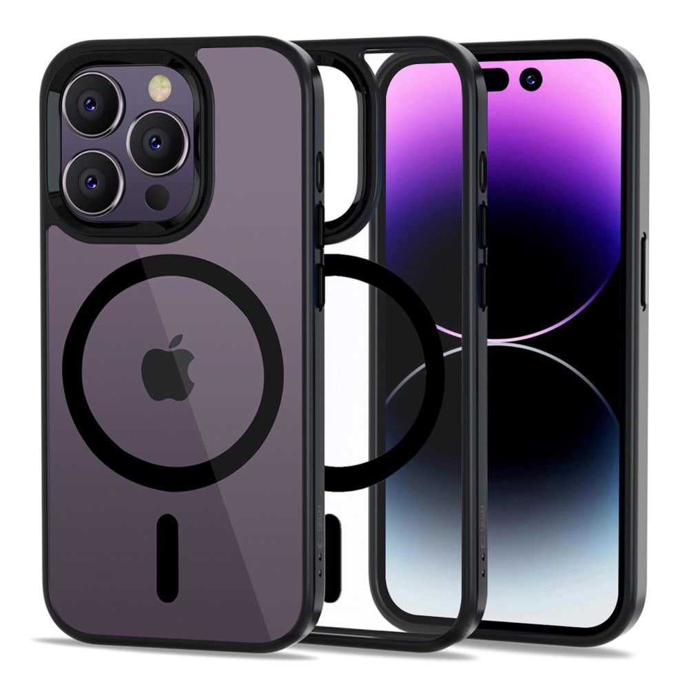 Tech-Protect MagMat MagSafe iPhone 14 Pro Max -kotelo - Kirkas musta