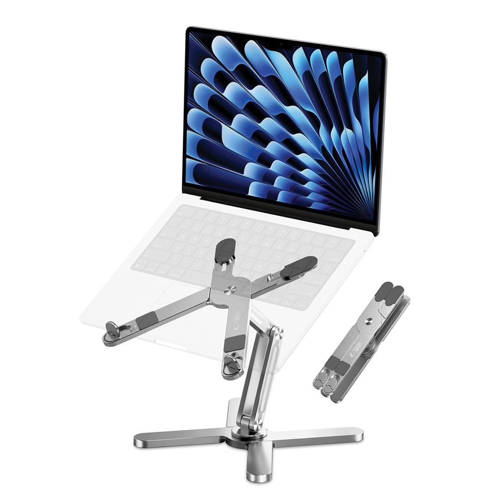 Tech-Protect ULS200 yleisteline jopa 16" kannettaville tietokoneille - hopea