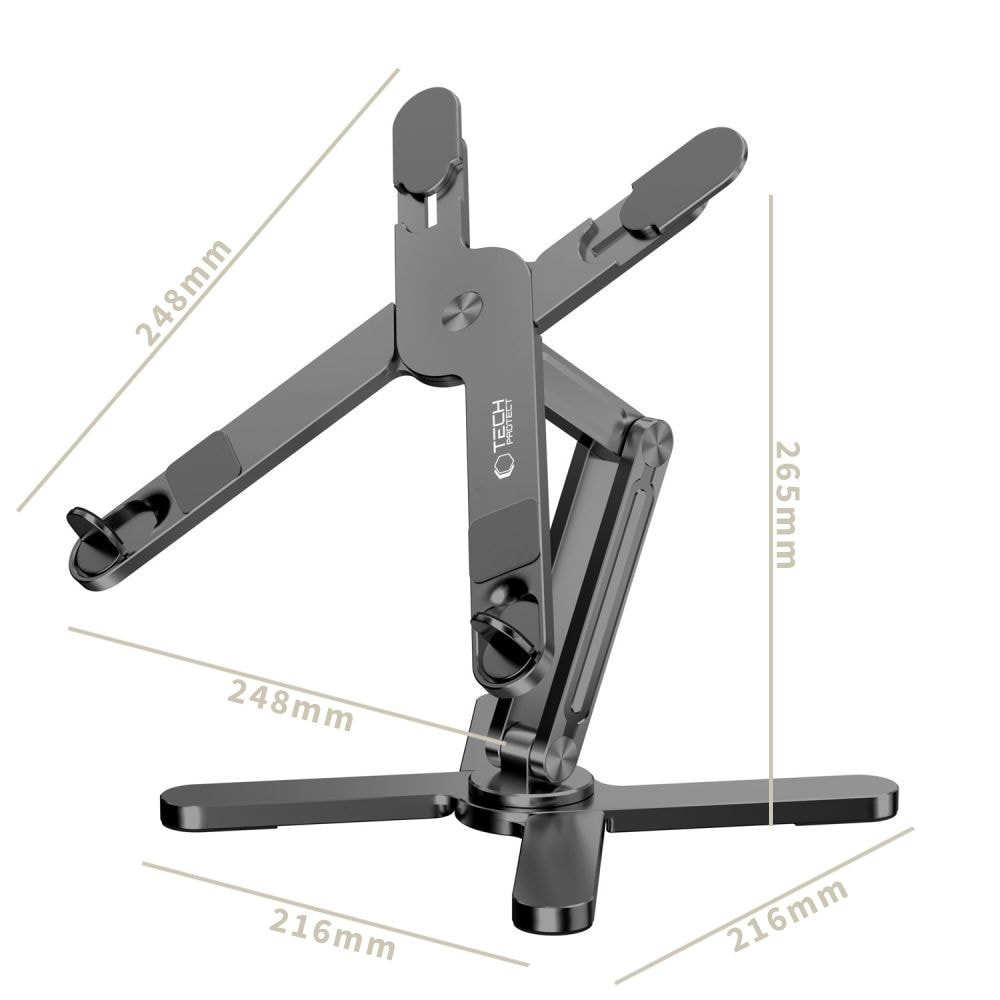 Tech-Protect ULS200 yleisteline jopa 16" kannettaville tietokoneille - harmaa