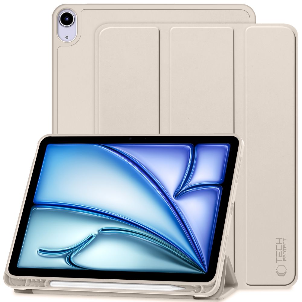 Tech-Protect SC - kynäkotelo Apple iPad Air 10.9" 4./5. gen (2020-2022) / 11" 6. gen (2024) - Beige