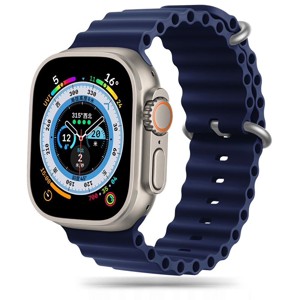 Tech-Protect IconBand Pro hihna Apple Watch 4-9 / SE / Ultra (42/44/45/49 mm) - laivastonsininen