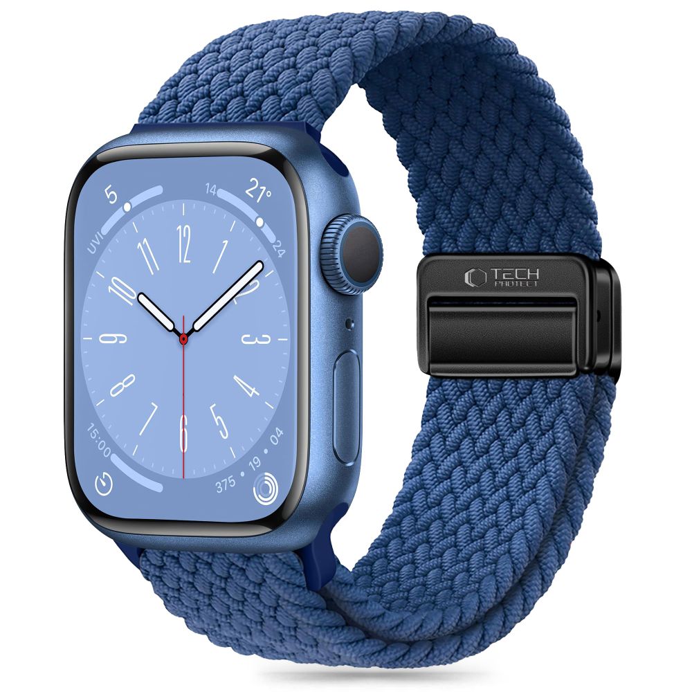 Tech-Protect Nylonmag hihna Apple Watch 4-9 / SE / Ultra 1/2 (42/44/45/49 mm) - sininen