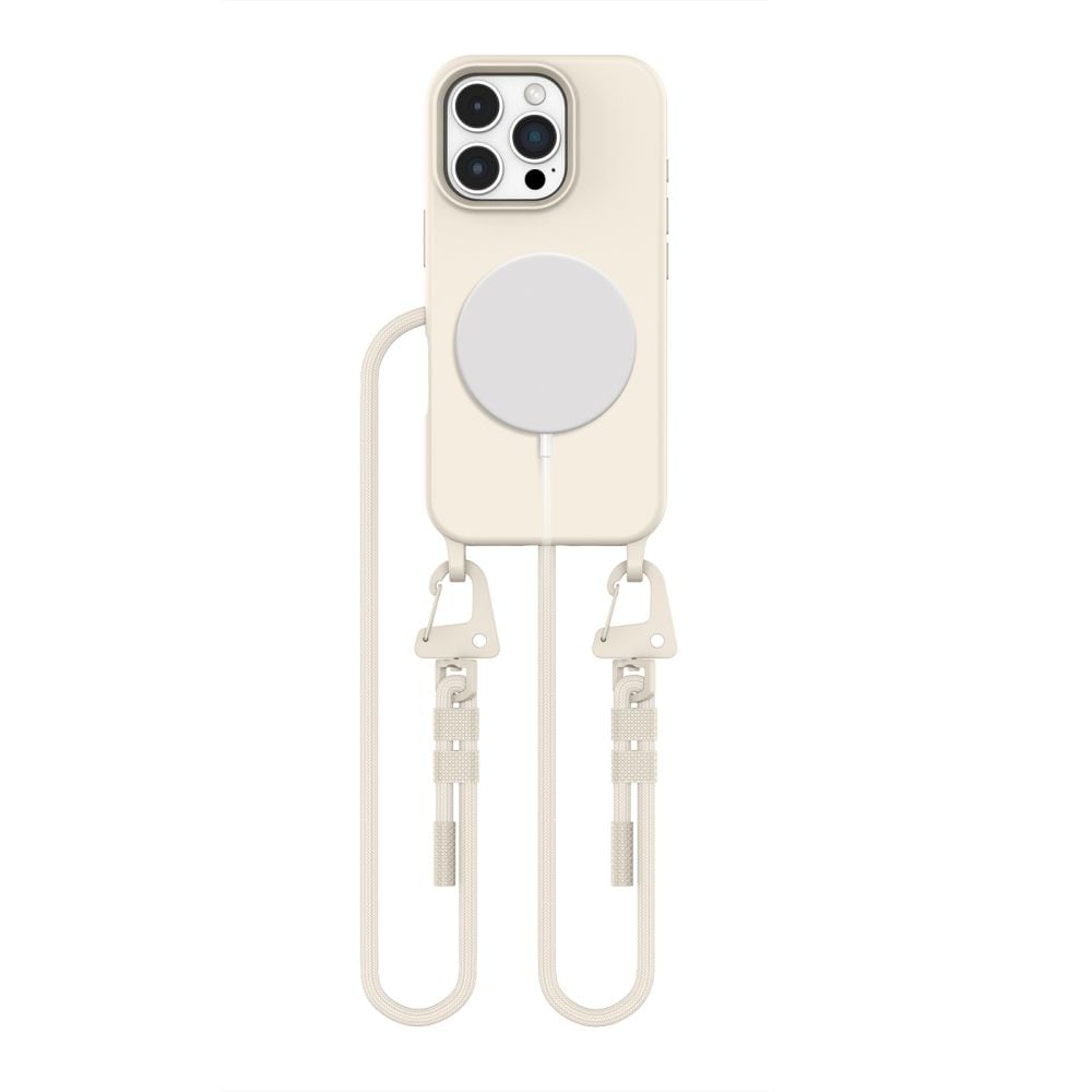 Tech-Protect MagNecklace MagSafe-kotelo iPhone 16 Pro Max - Beige -malliin