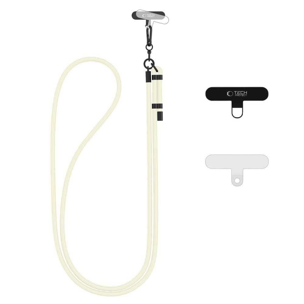 Tech-Protect C1S Rope Crossbody hihna hihna - Valkoinen