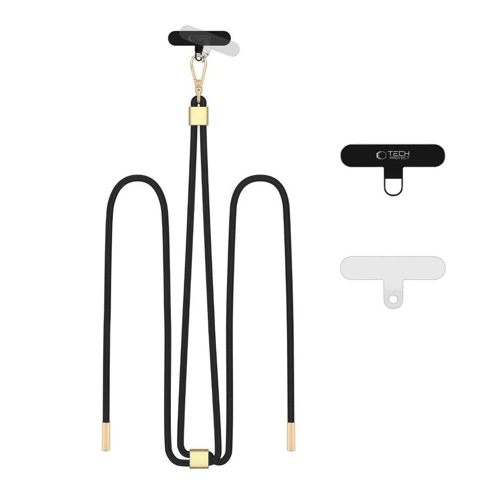 Tech-Protect C2S Rope Crossbody hihnahihna - musta