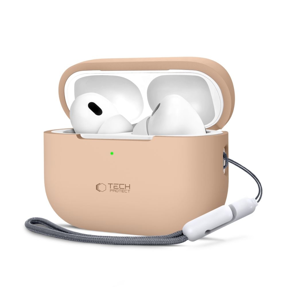 Tech-Protect silikonikotelo Apple AirPods Pro 1 / 2:lle - Beige