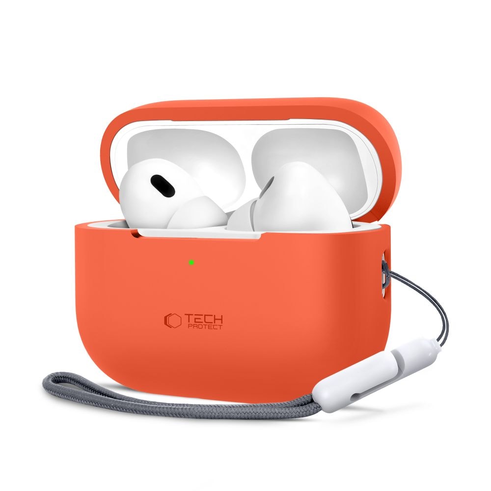 Tech-Protect silikonikotelo Apple AirPods Pro 1 / 2:lle - oranssi väri