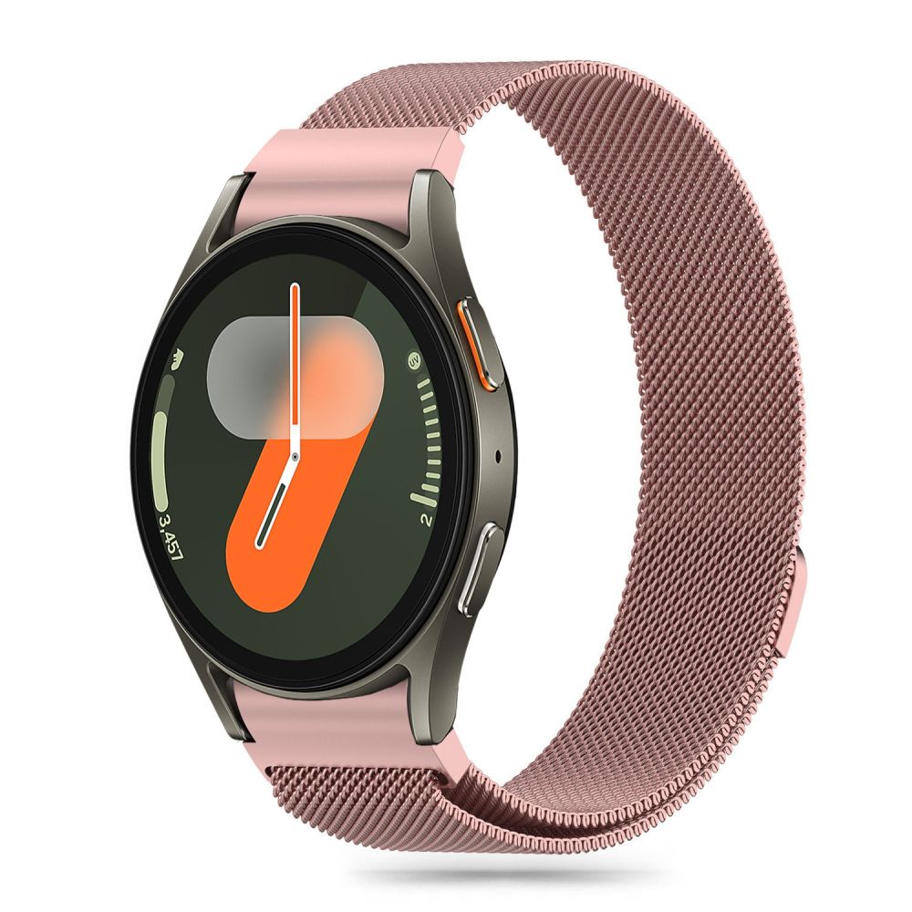 Tech-Protect MilaneseBand for Samsung Galaxy Watch 4 / 5 / 5 Pro / 6 / 7 / FE - Vaaleanpunainen väri