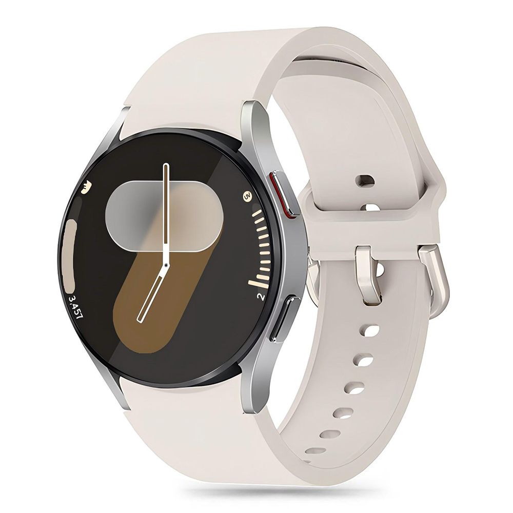 Tech-Protect silikoniranneke Samsung Galaxy Watch 4 / 5 / 5 Pro / 6 / 7 / FE - Beige