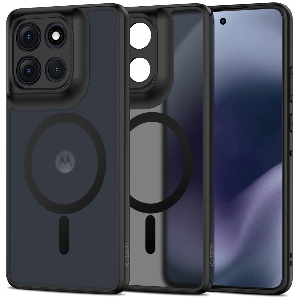 Tech-Protect MagMat MagSafe kotelo Motorola Moto G86 5G - Matta musta