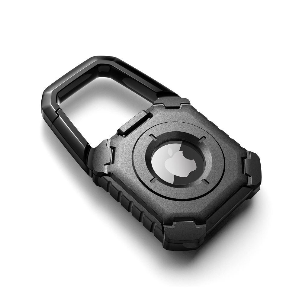 Tech-Protect Kevlar-kotelo Apple AirTag 1/2:lle - musta