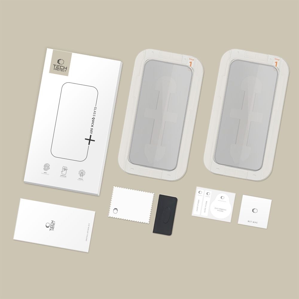 Tech-Protect Quick Set Spy+ Privacy Glass 2-pack hintaan iPhone 15 / 16