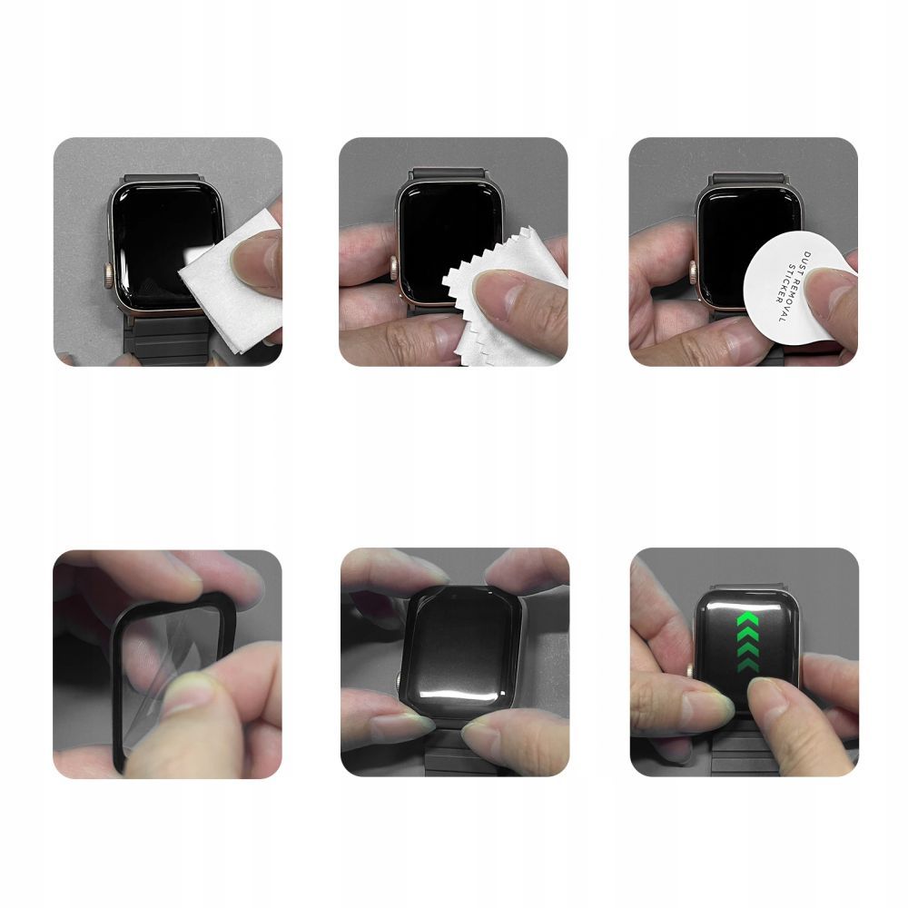 Tech-Protect Glass Flex+ -hybridilasi 2-pack Apple kellolle 10 46mm - Musta