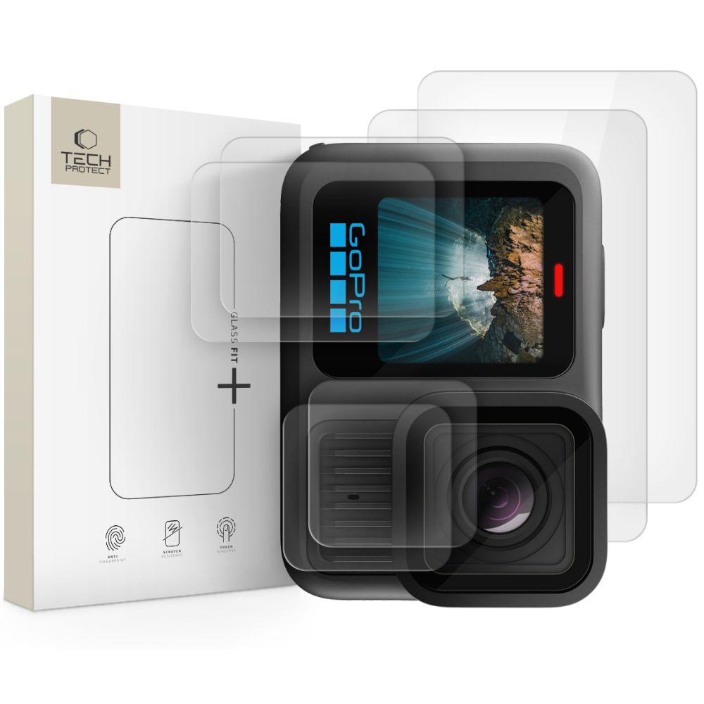 Tech-Protect Glass Fit+ 2-pack karkaistua lasia GoPro Hero 13 - läpinäkyvää