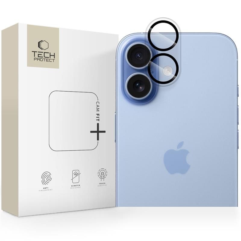 Tech-Protect Cam Fit+ -kamerasuojus iPhone 17:lle - Kirkas