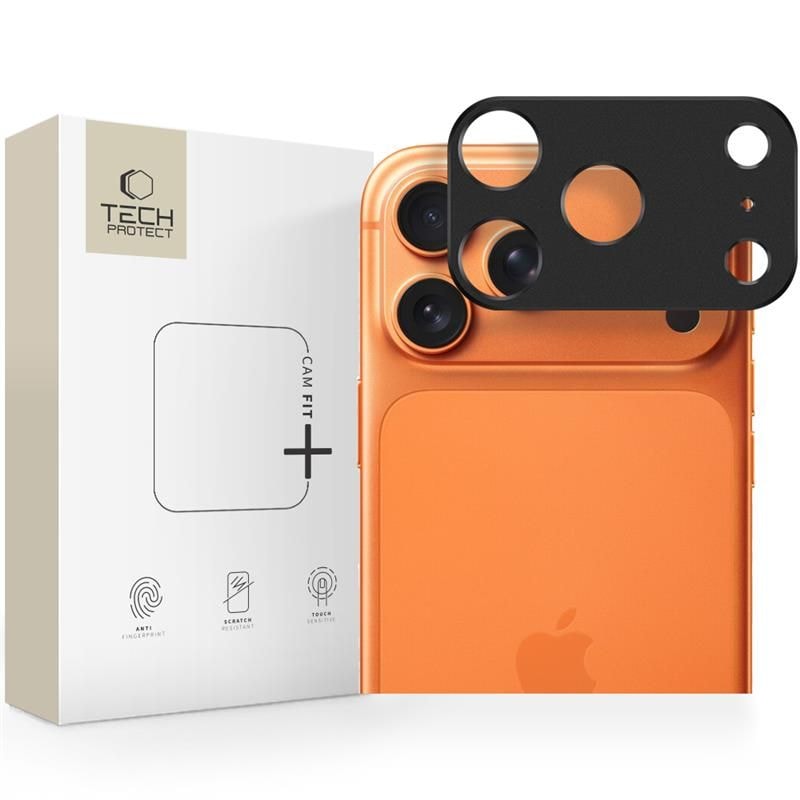 Tech-Protect Camalloy Fit+ kotelo iPhone 17 Pro:lle - musta