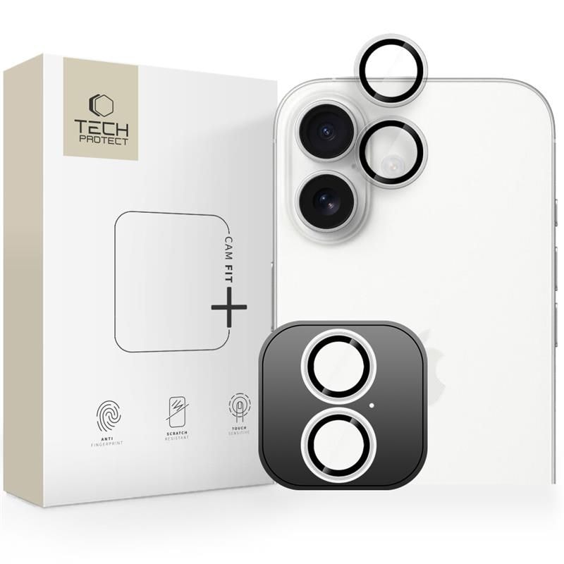 Tech-Protect Camring Fit+ -kamerasuojus iPhone 17:lle - Kirkas