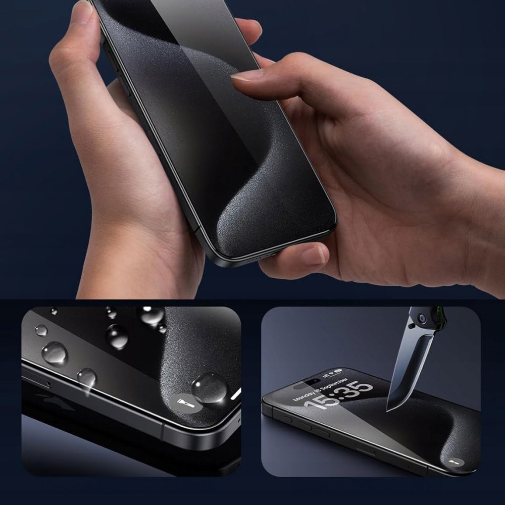 Tech-Protect Glass Fit+ 2-pack karkaistua lasia iPhone 17 Air - läpinäkyvää
