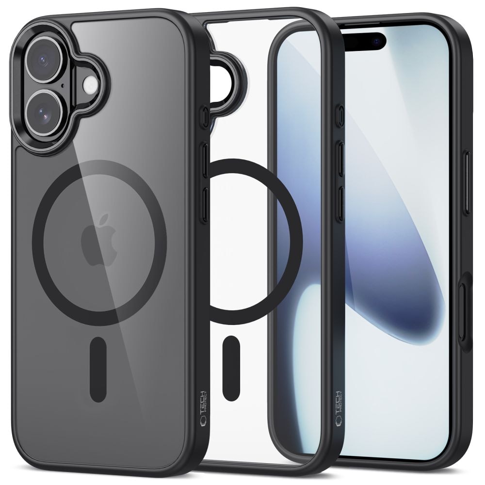 Tech-Protect MagMat MagSafe -kotelo iPhone 17:lle - kirkas musta