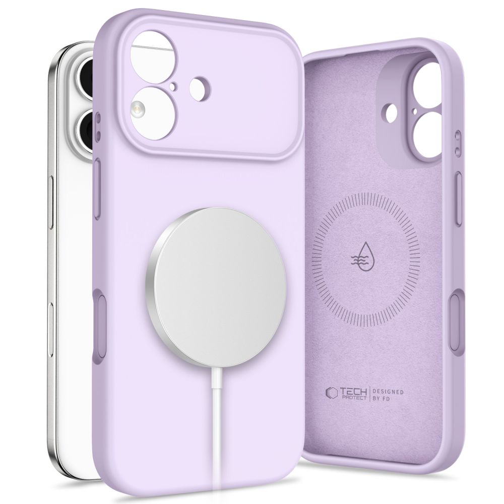 Tech-Protect Silikoni MagSafe Case for iPhone 17 - violetti