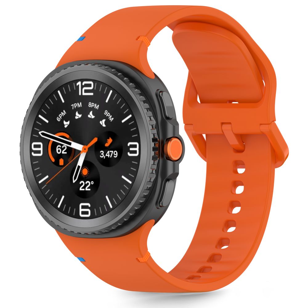 Tech-Protect silikoniranneke Samsung Galaxy Watch 40/44/46 mm:lle - Oranssi