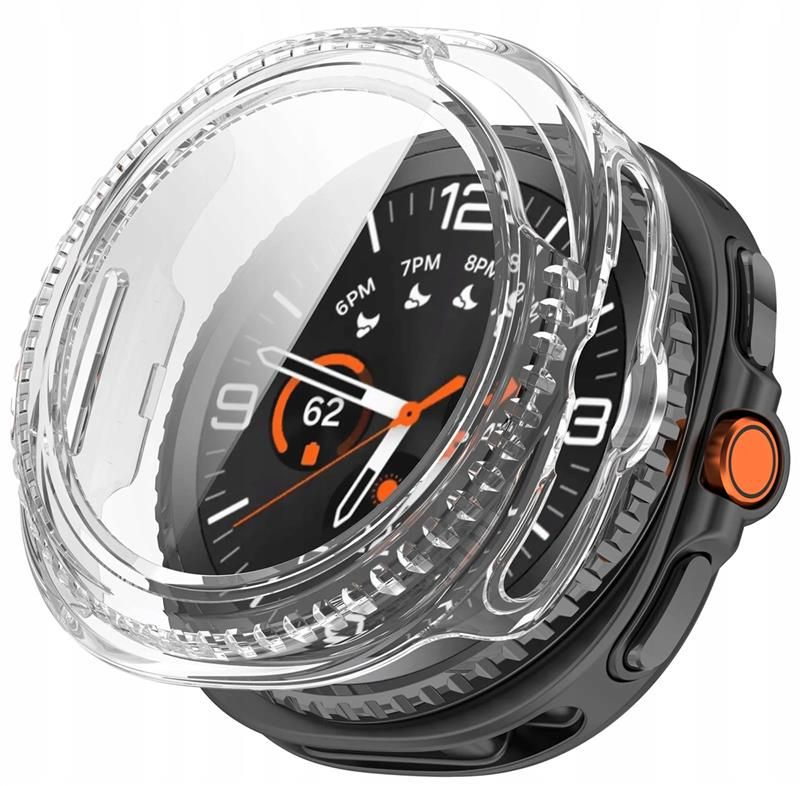 Tech-Protect Defense kotelo Samsung Galaxy Watch 8 46mm - läpinäkyvä - läpinäkyvä