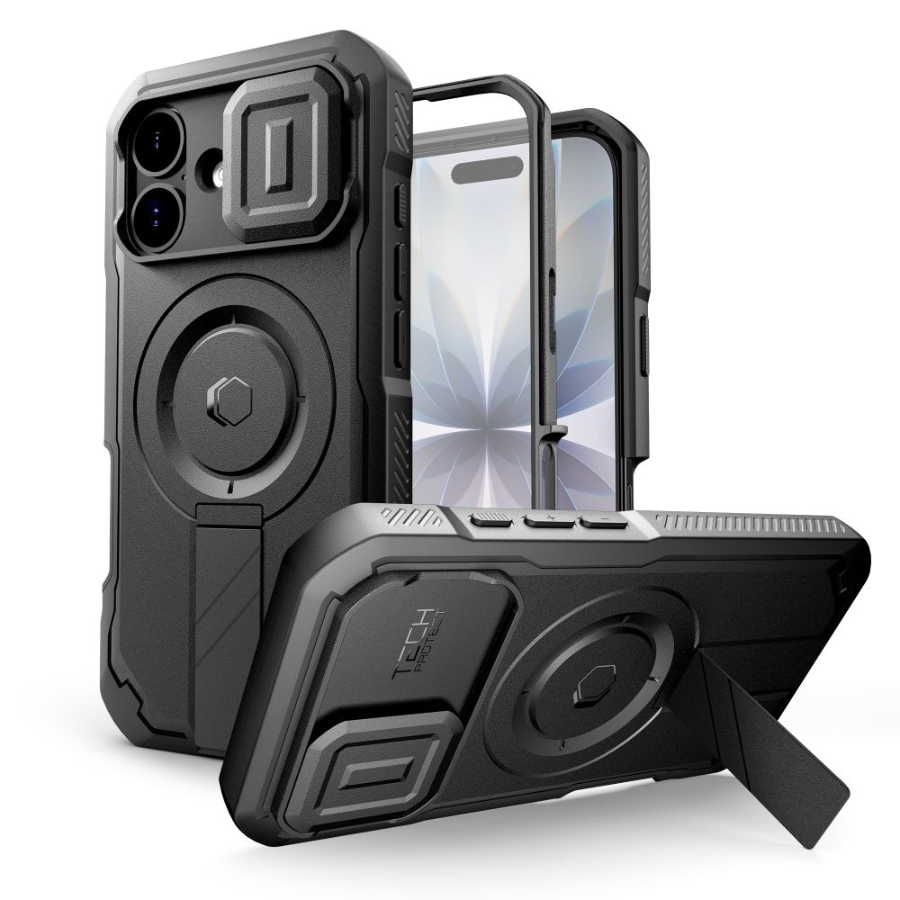 Tech-Protect Kevlar MagSafe kotelo iPhone 17 - musta