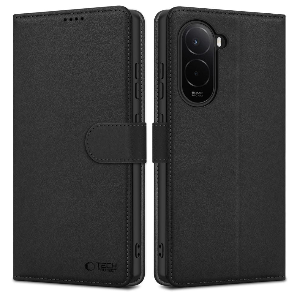 Tech-Protect lompakko kotelo Xiaomi Poco M7 - musta
