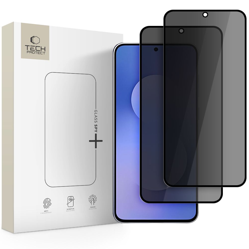 Tech-Protect Glass Spy+ 2-pack yksityisyyslasi Samsung Galaxy S25 FE:lle