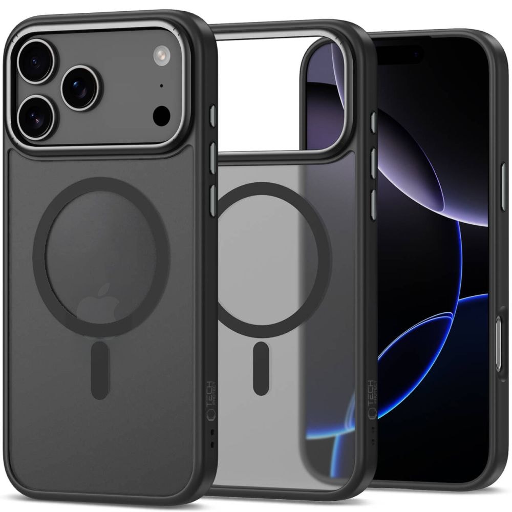 Tech-Protect CamEdge MagSafe -kotelo iPhone 17 Pro Maxille - Kirkas mattapintainen
