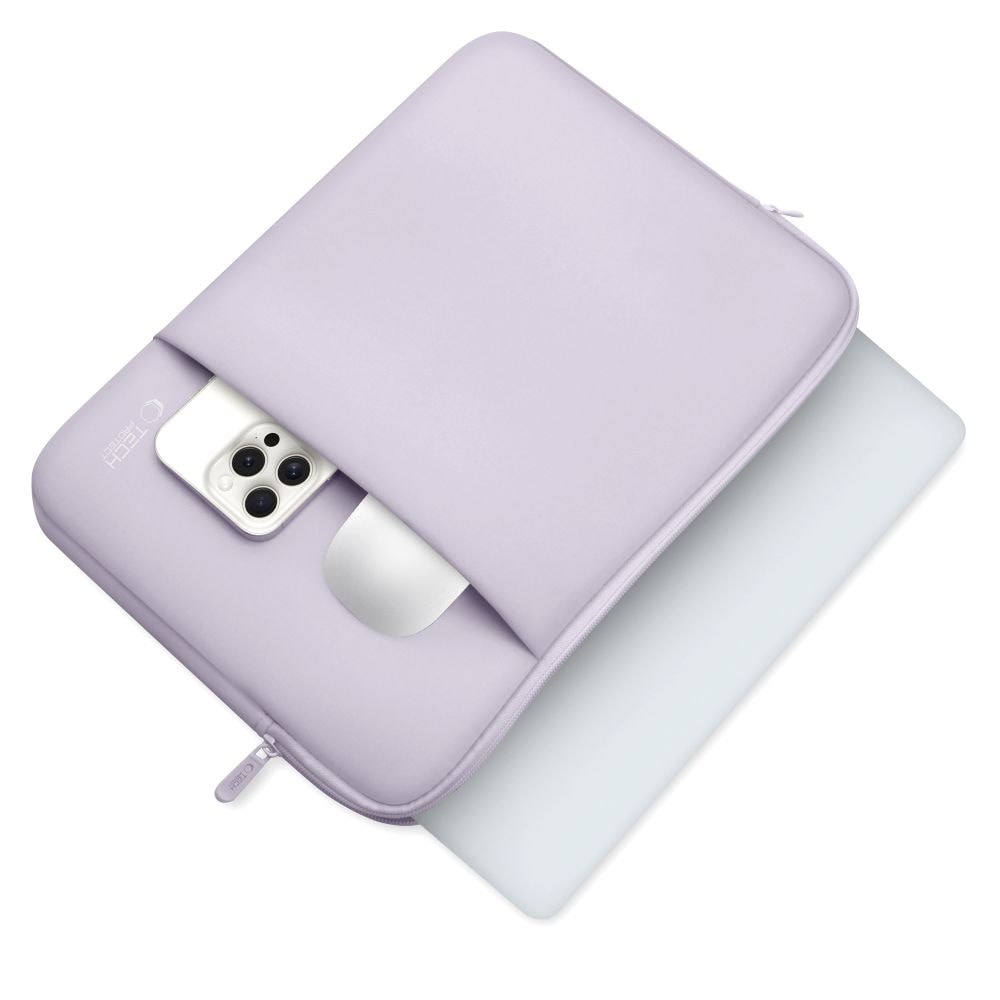 Tech-Protect neopreeninen kannettavan tietokoneen kotelo 15-16" - violetti