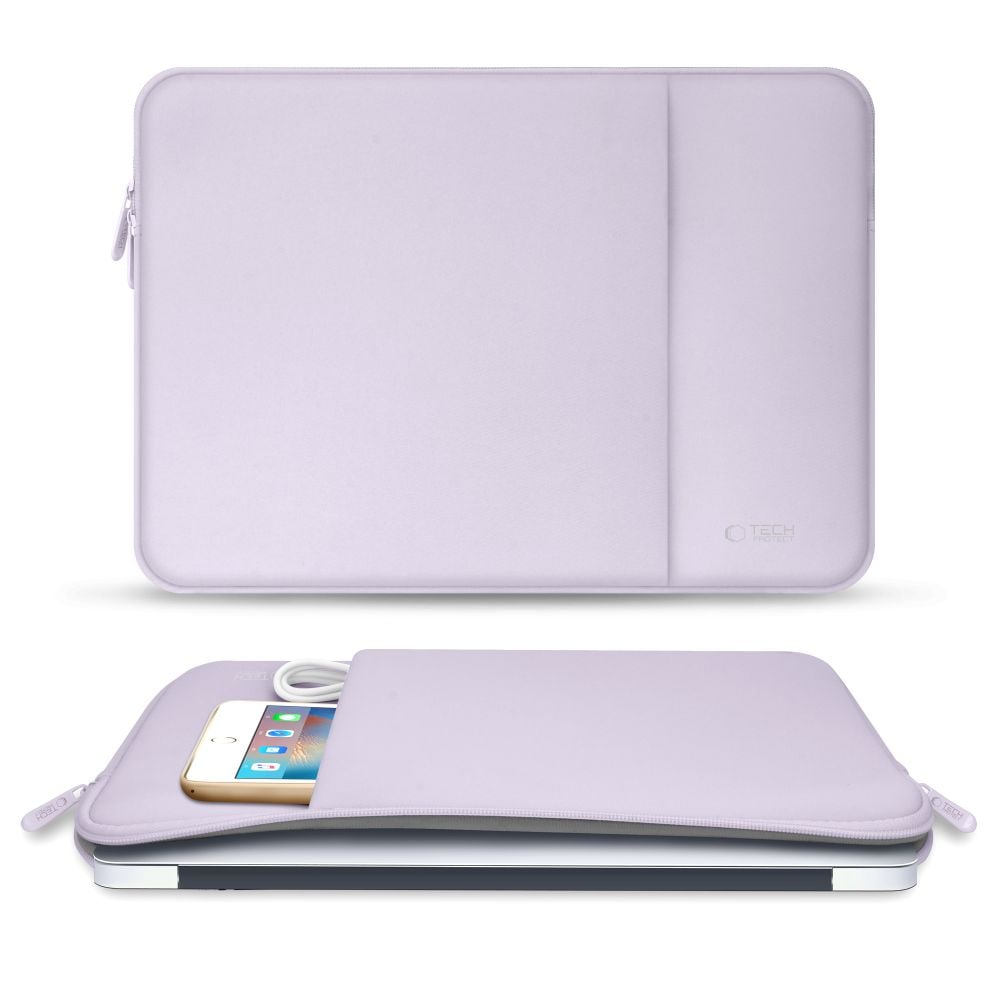 Tech-Protect neopreeninen kannettavan tietokoneen kotelo 15-16" - violetti