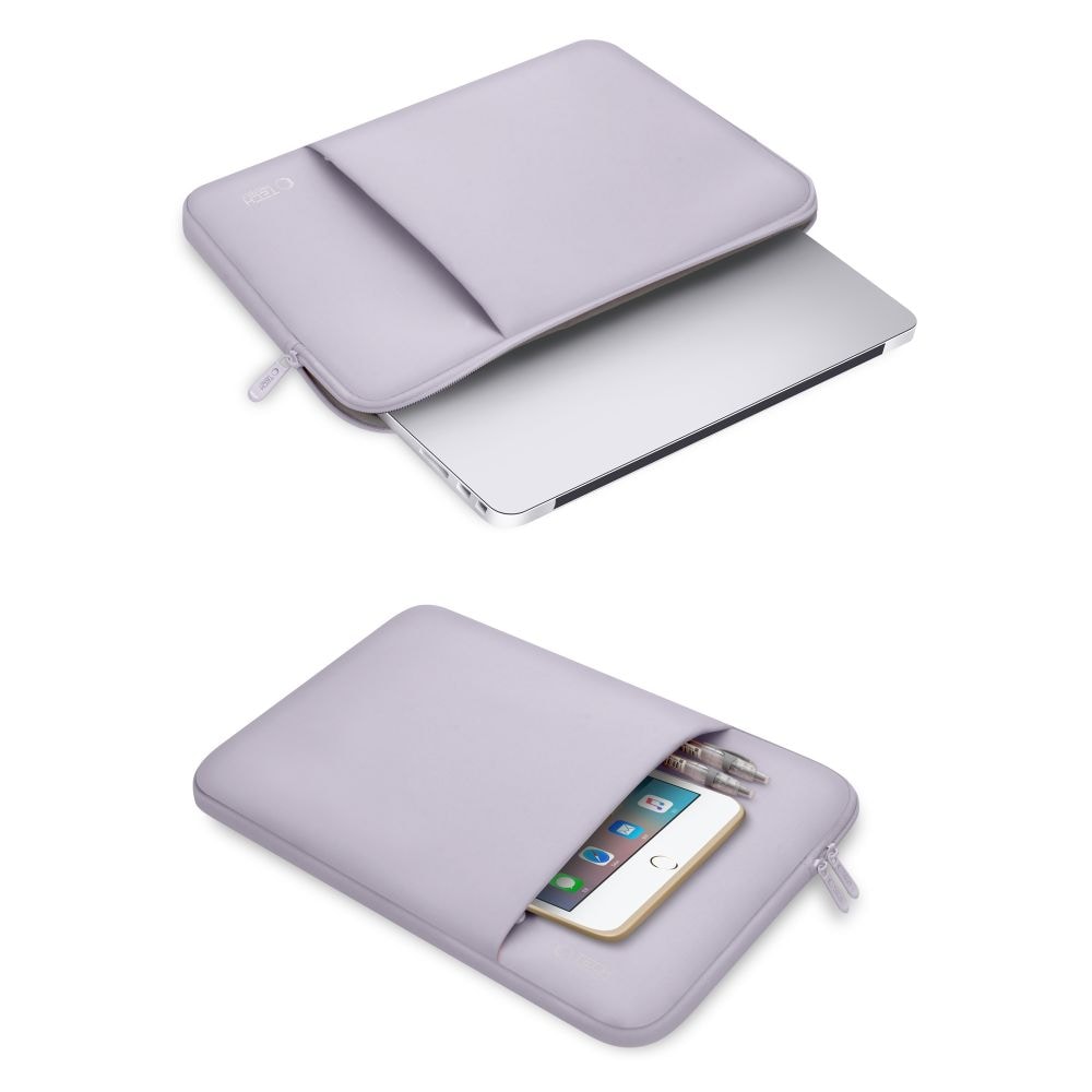 Tech-Protect neopreeninen kannettavan tietokoneen kotelo 15-16" - violetti