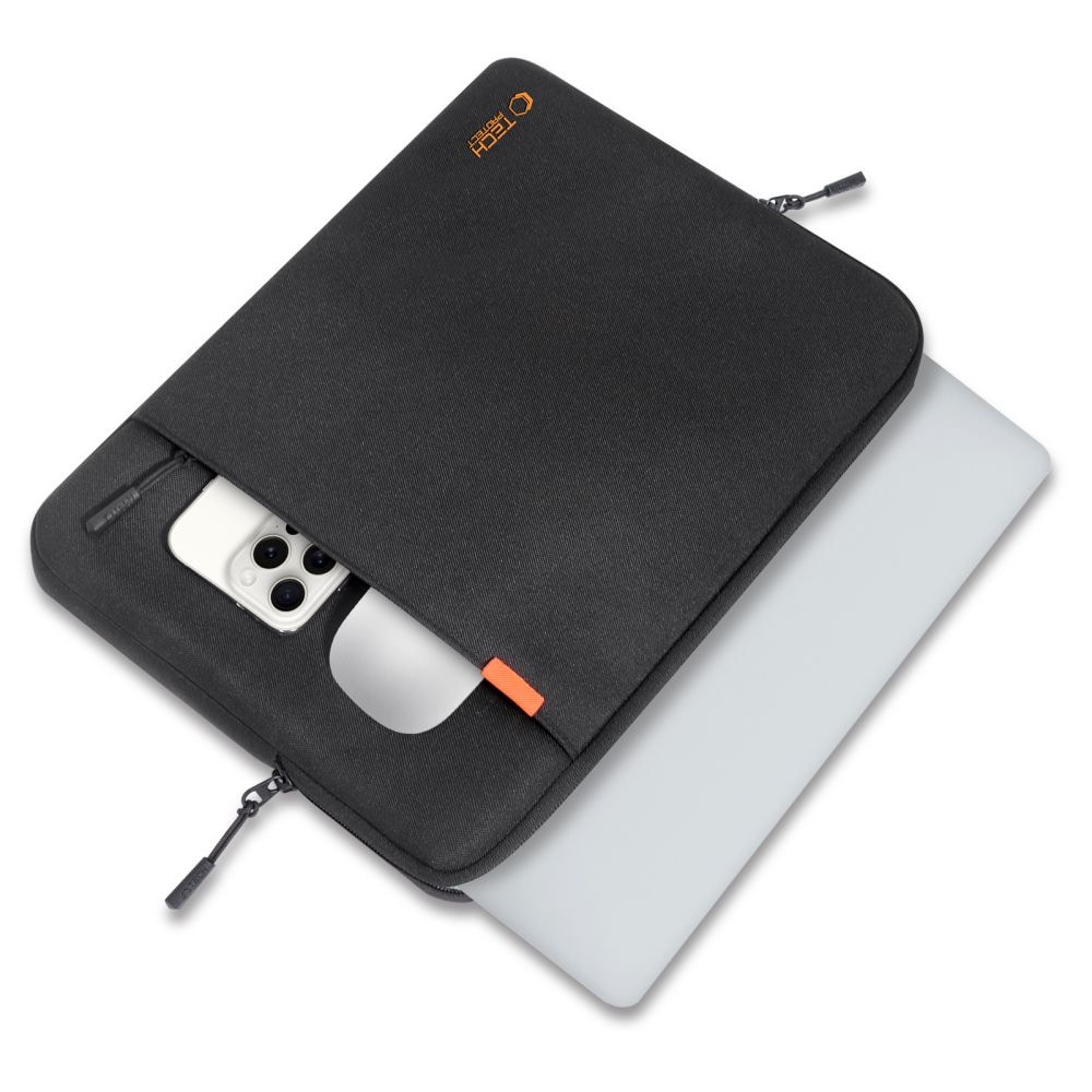 Tech-Protect Defender -kannettavan suojakotelo 38,1–40,6 cm – Svart / Tietokoneen suojakotelo / Suojakotelo
