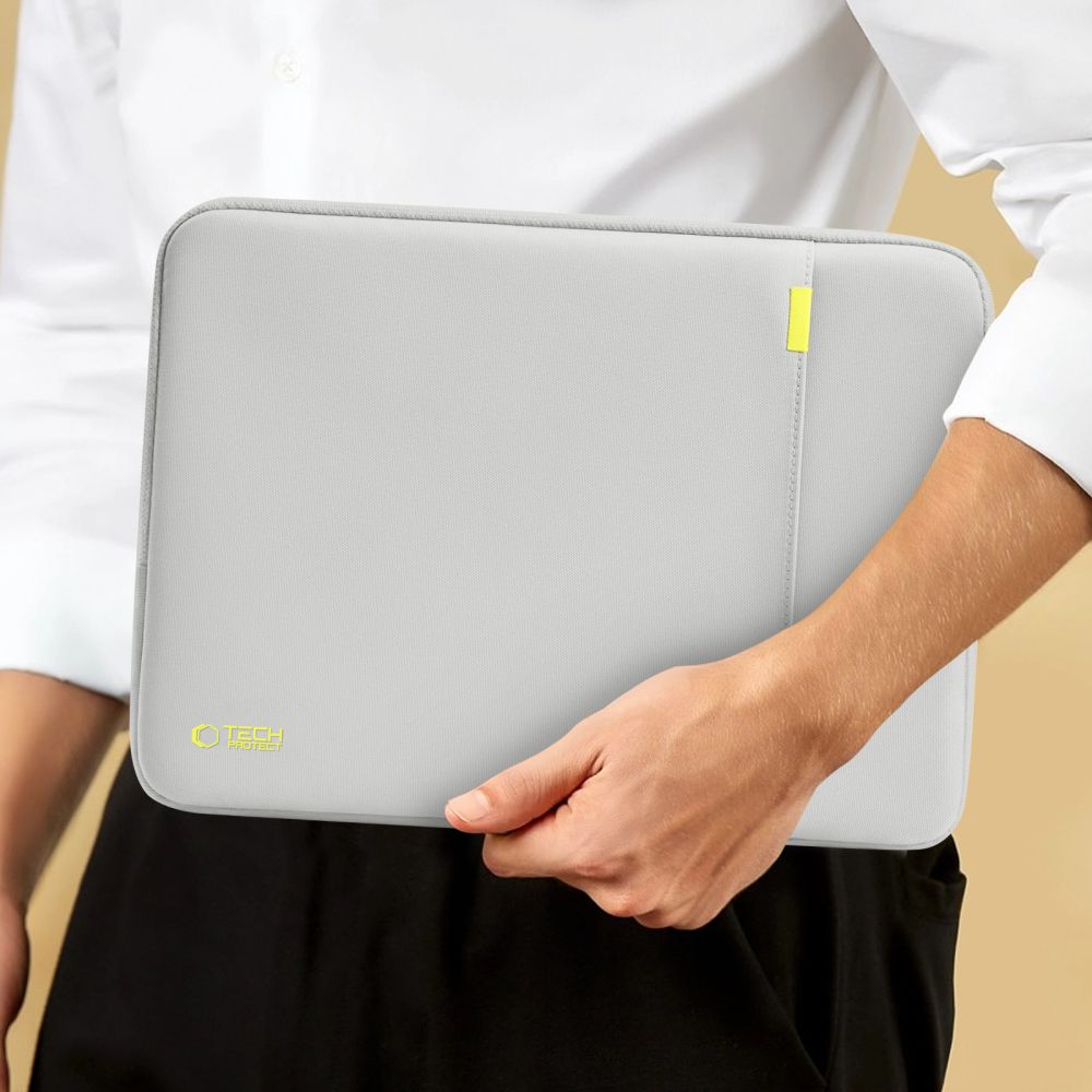 Tech-Protect Defender Kannettavan tietokoneen laukku 15-16" - harmaa