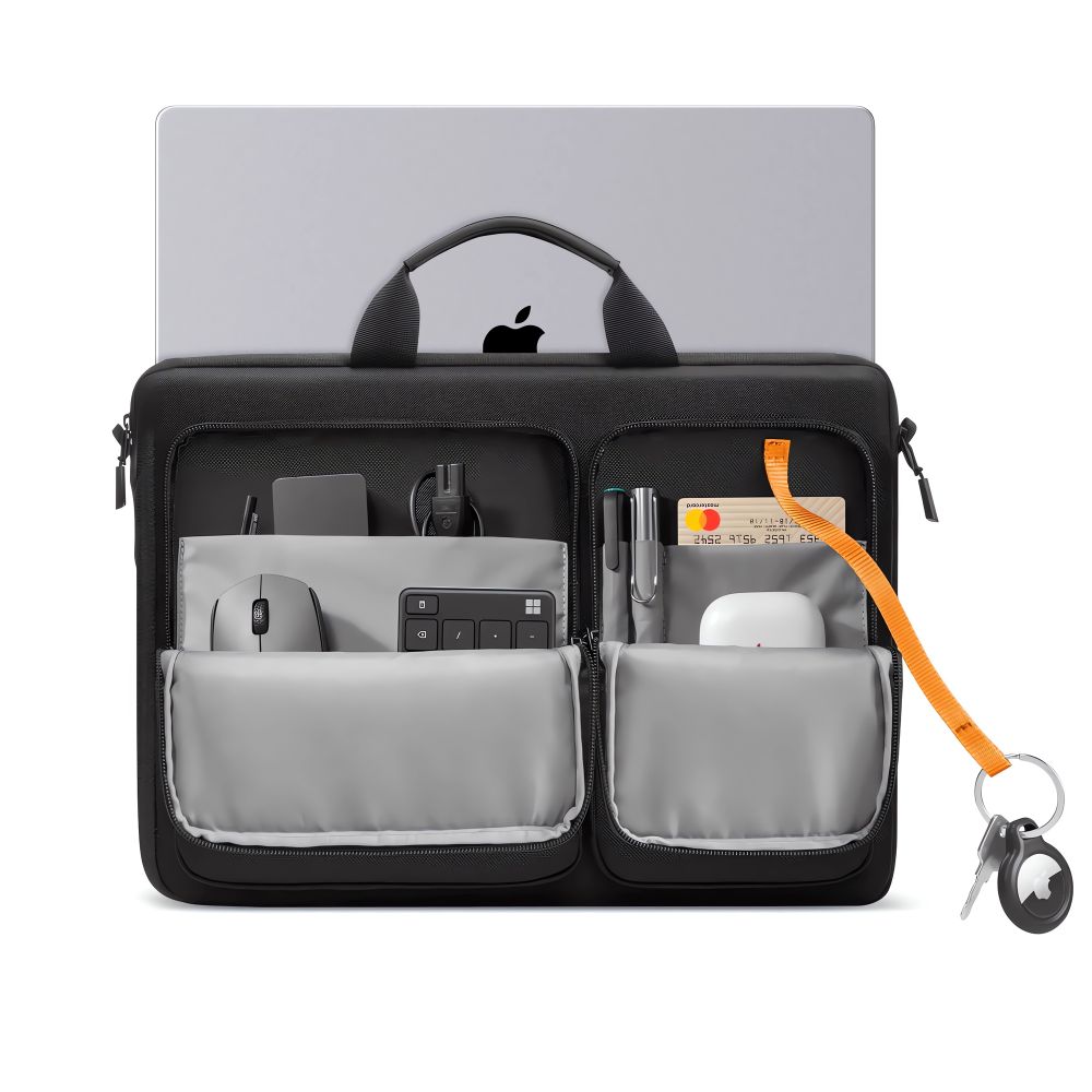 Tech-Protect Defender Laukku 17" kannettavalle tietokoneelle - musta