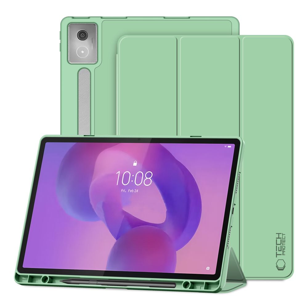 Tech-Protect SC kynä kotelo Lenovo Idea Tab Pro / Pro MT 12.7 TB-373 - Vihreä - vihreä