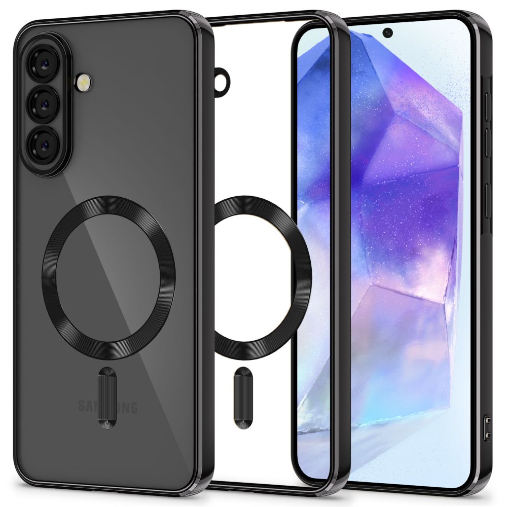 Tech-Protect MagFlex MagSafe kotelo Samsung Galaxy A56 5G - Kirkas musta