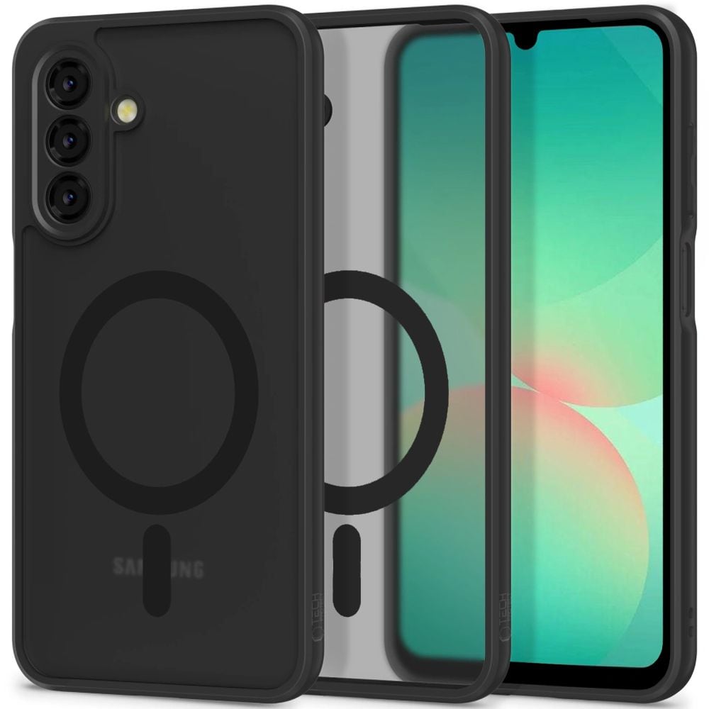 Tech-Protect MagMat MagSafe kotelo Samsung Galaxy A26 5G - mattamusta - matta musta