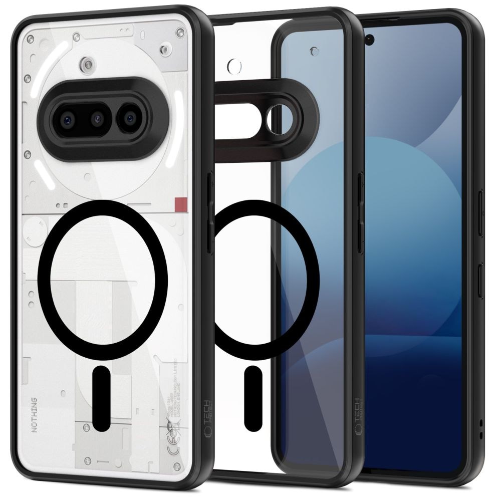 Tech-Protect MagMat MagSafe -kotelo Nothing puhelimelle 3A - Kirkas-musta